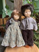 Sammelfiguren Paar - alte Puppen "Mädchen & Junge"