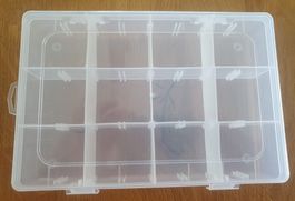 Aufbewahrung- und Sortierbox, Kunststoff, 12 Fächer
