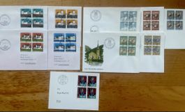 Pro Patria Viererblocks FDC/Lot Schweiz – selten!