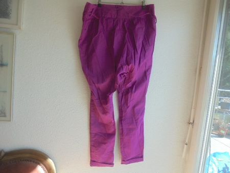 Haremshose Pink, Gr. 42, Baumwolle, H&M