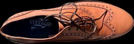Salvatore Ferragamo Oxford Herren Schuhe braun Grösse 42 neu