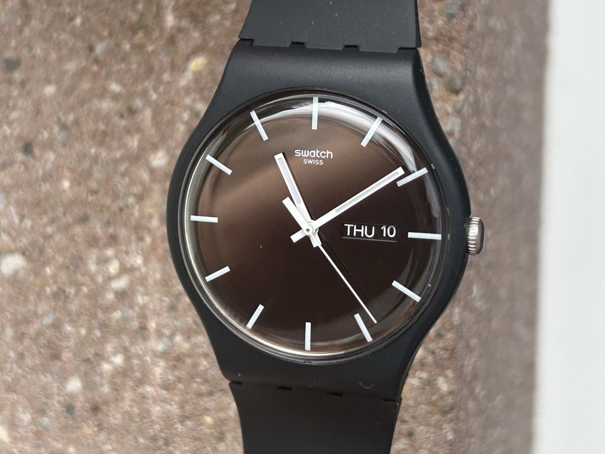 Swatch Orologi: Swatch New Gent Schwarz, neuwertig – Nuovo (secondo la descrizione) da Möhlin venduto da seerose6 4