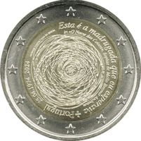 Pièce 2 Euro Portugal 2024 commémorative état UNC