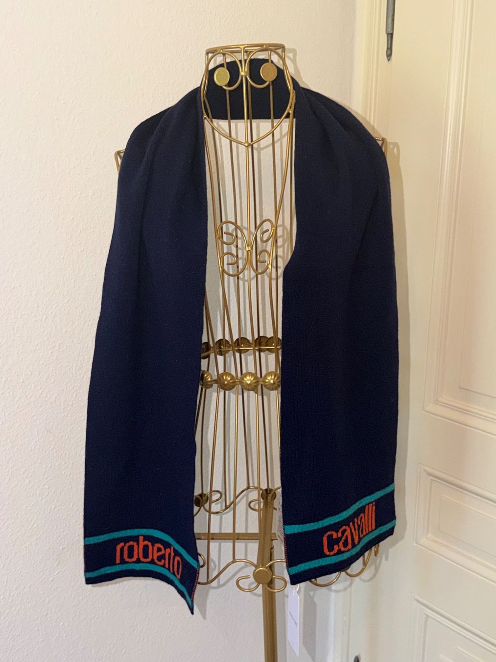Roberto Cavalli Foulards, Tücher & Schals: Neue Schal Roberto Cavalli dunkelblau – Neu (gemäss Beschreibung) aus Basel von Blausara707 3
