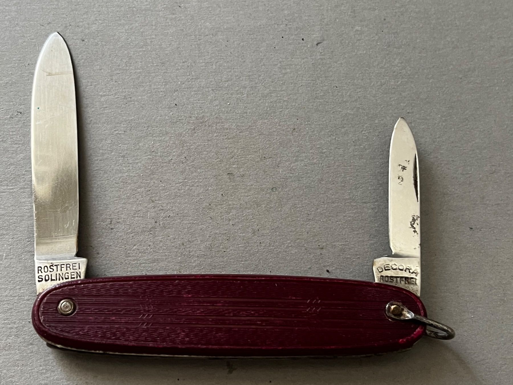 Solingen Taschenmesser: Altes Sackmesser DECORA/SOLINGEN 88 mm - selten – Gebraucht aus Zürich von FV.vintage 1