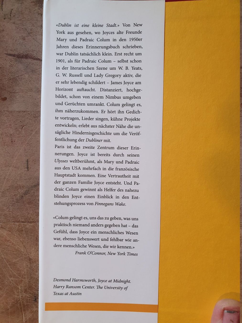 Libri: Unser Freund James Joice Oktaven – Usato da Zürich venduto da loosebone 1