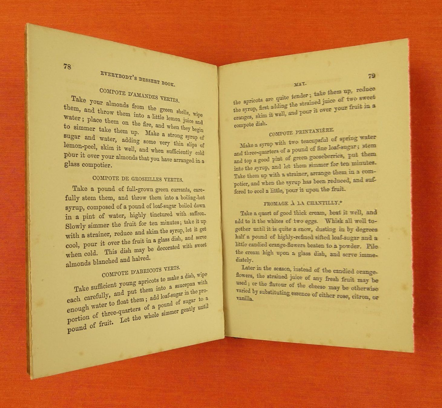 Bücher: FOREIGN DESSERTS FOR ENGLISH TABLES 1862 – Gebraucht aus Grüningen von Kartensammler 7
