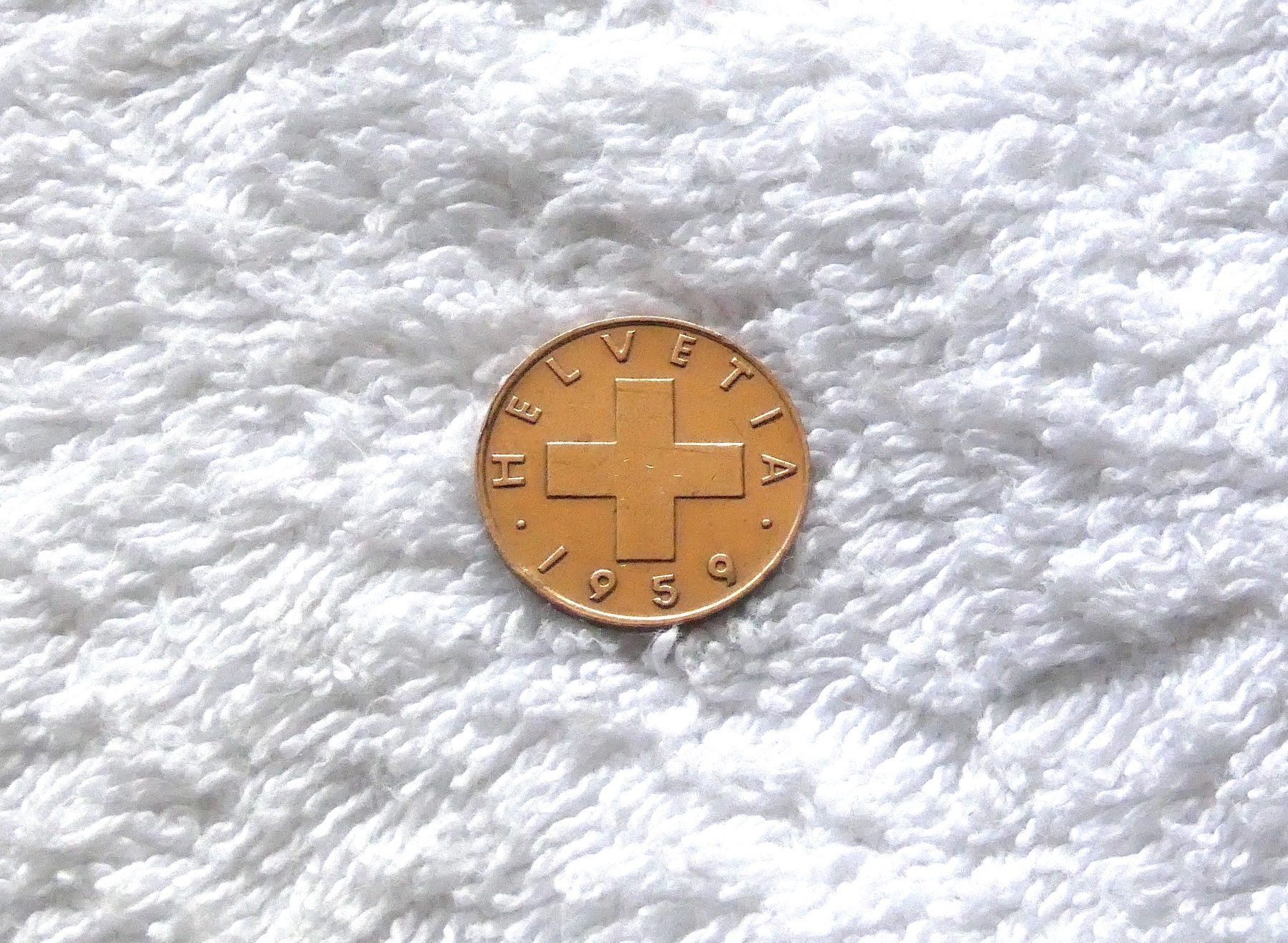 Tutti le monete: 1 centime/Rappen 1959 – Usato da Nyon venduto da Ilmi09 1