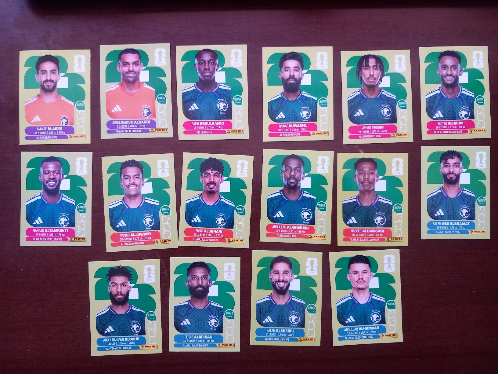 Panini Carte collezionabili: Stickers Panini World Cup 2026 Team KSA  – Usato da Salavaux venduto da Lune_Diurne