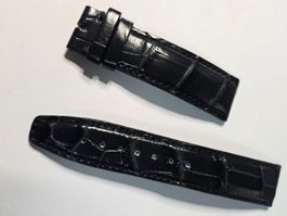 Original IWC E05730 Alligatorband schwarz 20/18 mm – neu