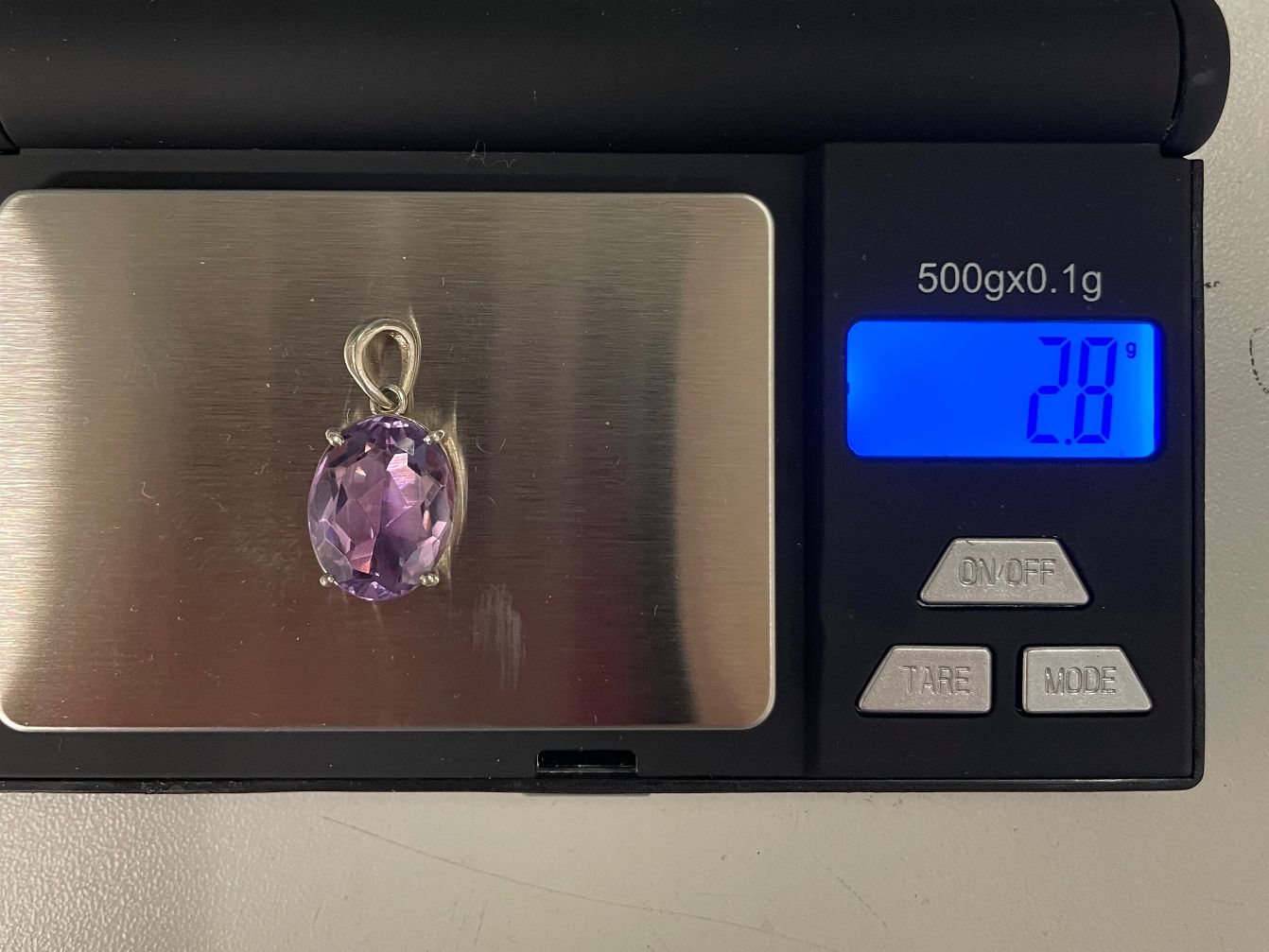 Anhänger: Pendentif avec améthyste , argent 925.(2,8g) – Gebraucht aus Le Grand-Saconnex von sav_dfj7 1