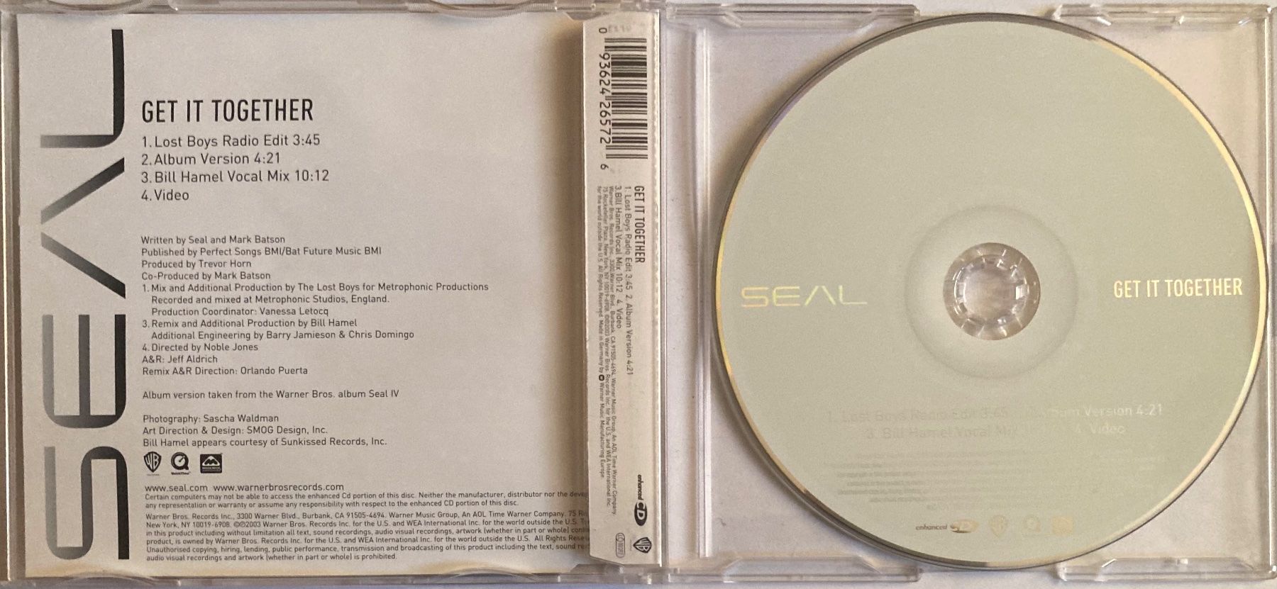 CD: SEAL - GET IT TOGETHER – Usato da Poliez-Pittet venduto da Newtown-Records 1