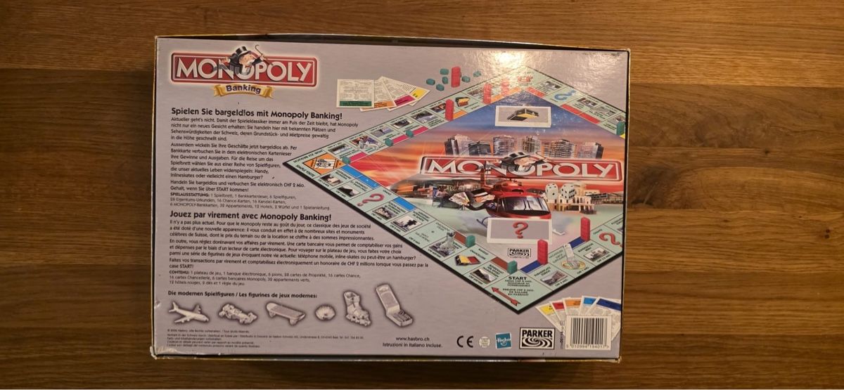 Giochi: Monopoly Banking Schweiz / Swiss Edition  – Nuovo (secondo la descrizione) da Weisslingen venduto da lar_r9qr 2