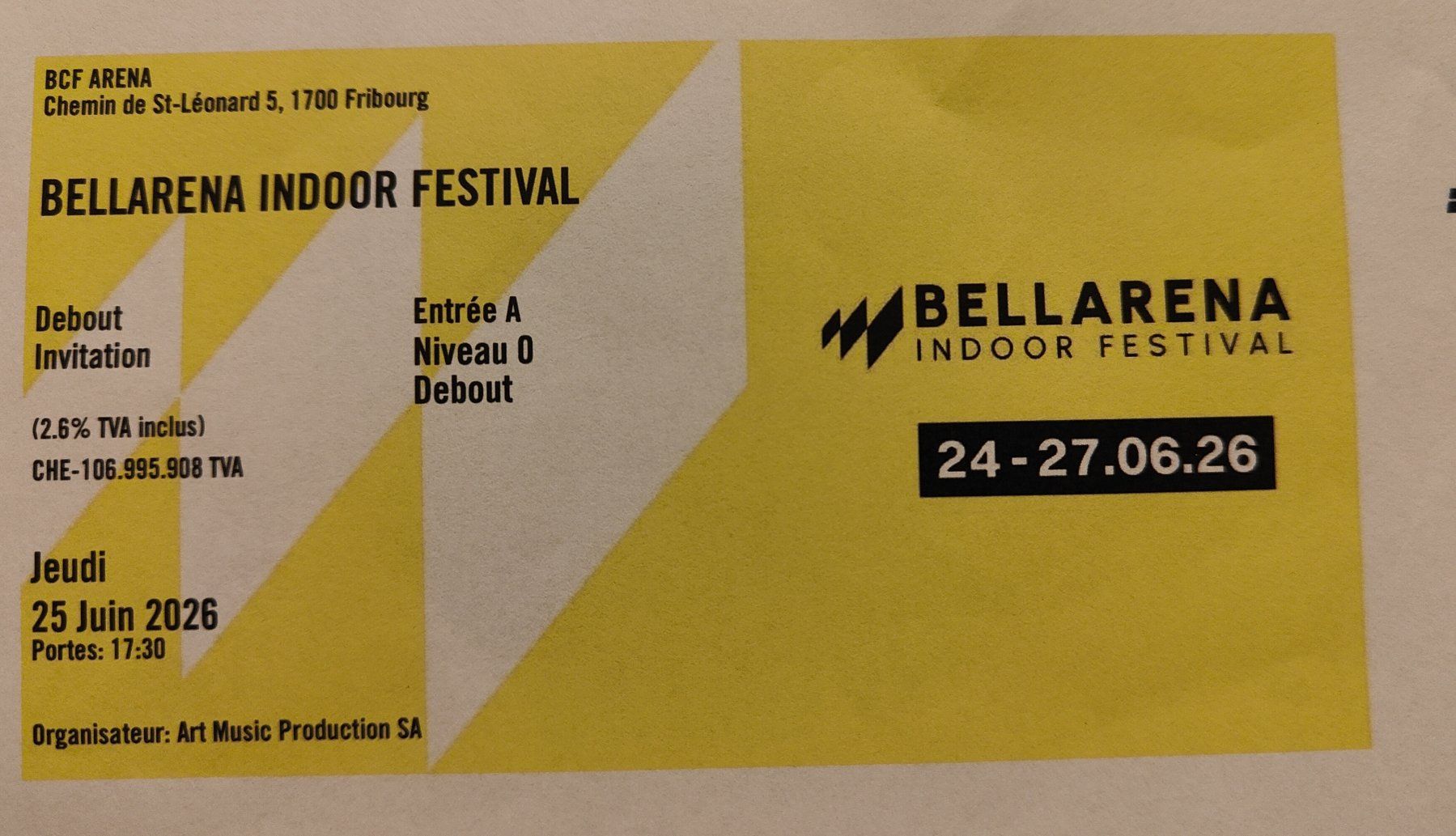 Tickets: Billets Bellarena – Neu und originalverpackt aus Villars-sur-Glâne von speedygl 1