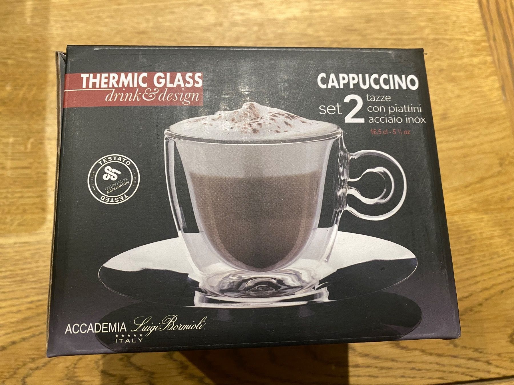 Bicchieri: Doppelwandiges Kaffeeglas für Cappuccino, Café oder Tee – Nuovo e nell'imballaggio originale da Kollbrunn venduto da sHo01