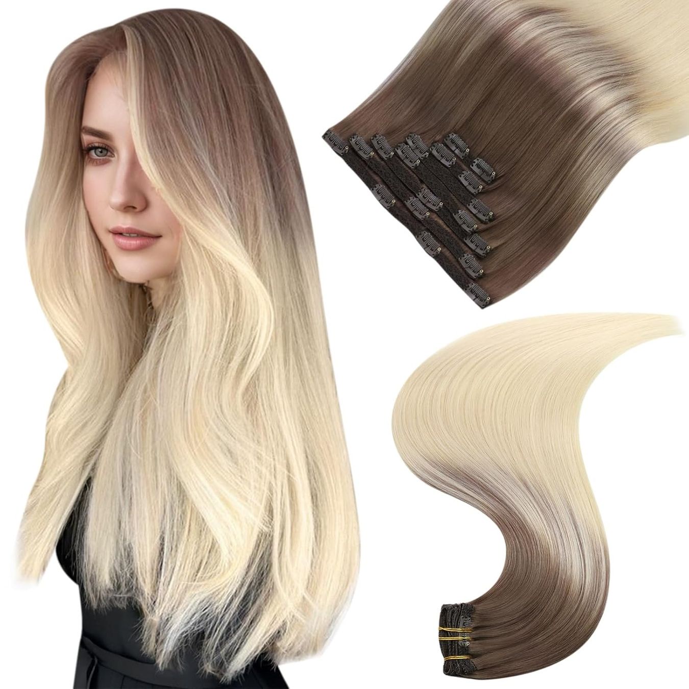 Parrucche: Echthaar Clip Extensions länge ca 60 cm 120gr. – Usato da Opfikon venduto da onlineschweiz