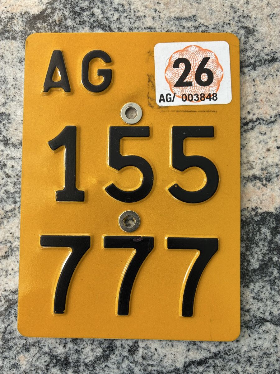 Mofas: Mofa oder E Bike Nummer. AG 155 777 – Gebraucht aus Rheinfelden von Hunter66