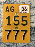 Mofa oder E Bike Nummer. AG 155 777