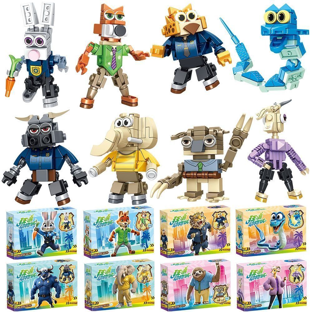 Neu Zootopia Building Blocks Set - 8 in 1 (nobox) (Neu (gemäss ...