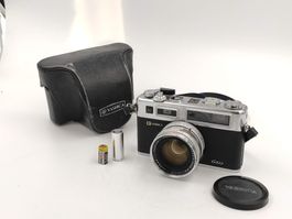 Yashica Electro 35 GSN silber mit Batterieadapter und Hülle