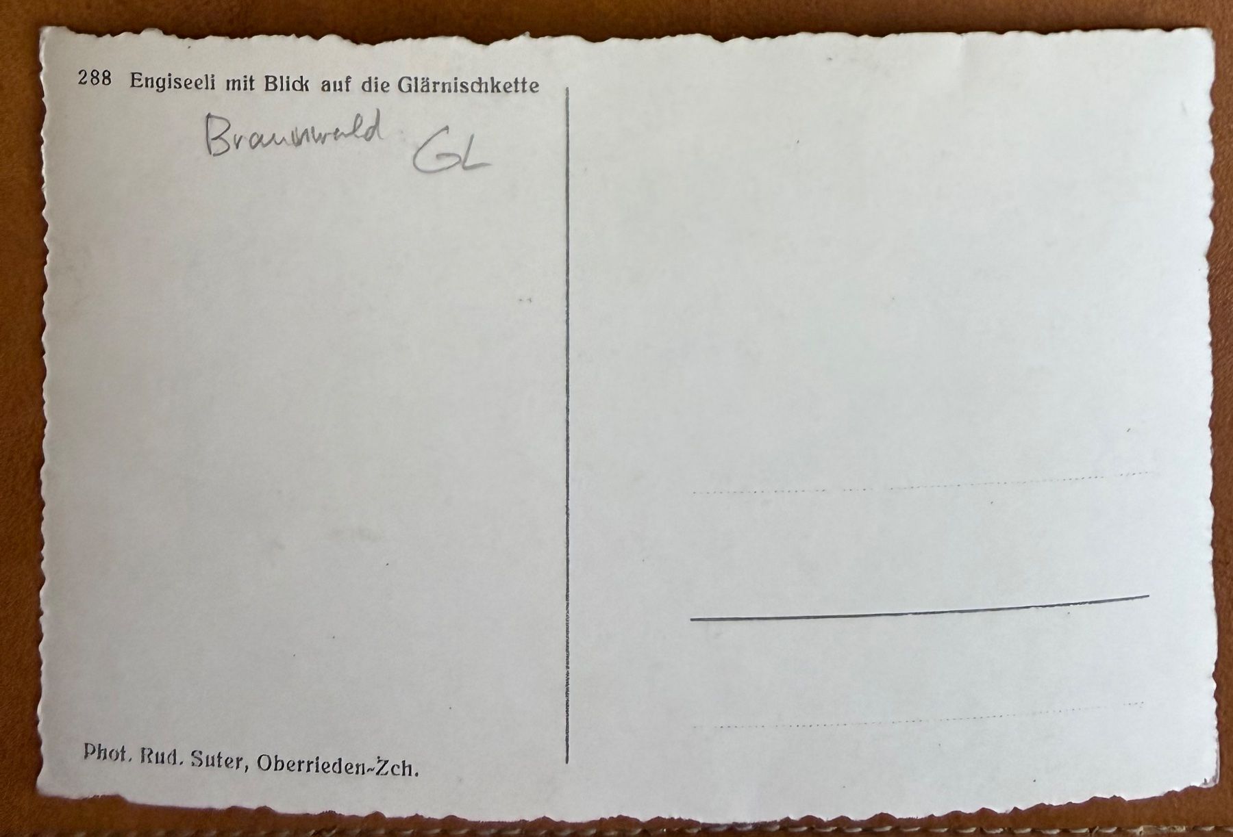 Cartoline postali: Braunwald - Engiseeli - AK – Usato da Lutry venduto da Ediego 1
