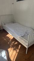 Metallbett weiss mit Lattenrost 80x200 cm 