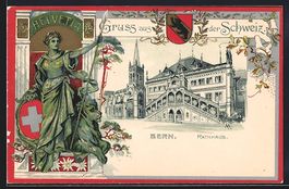 Litho Bern, Das Rathaus, Passepartout mi