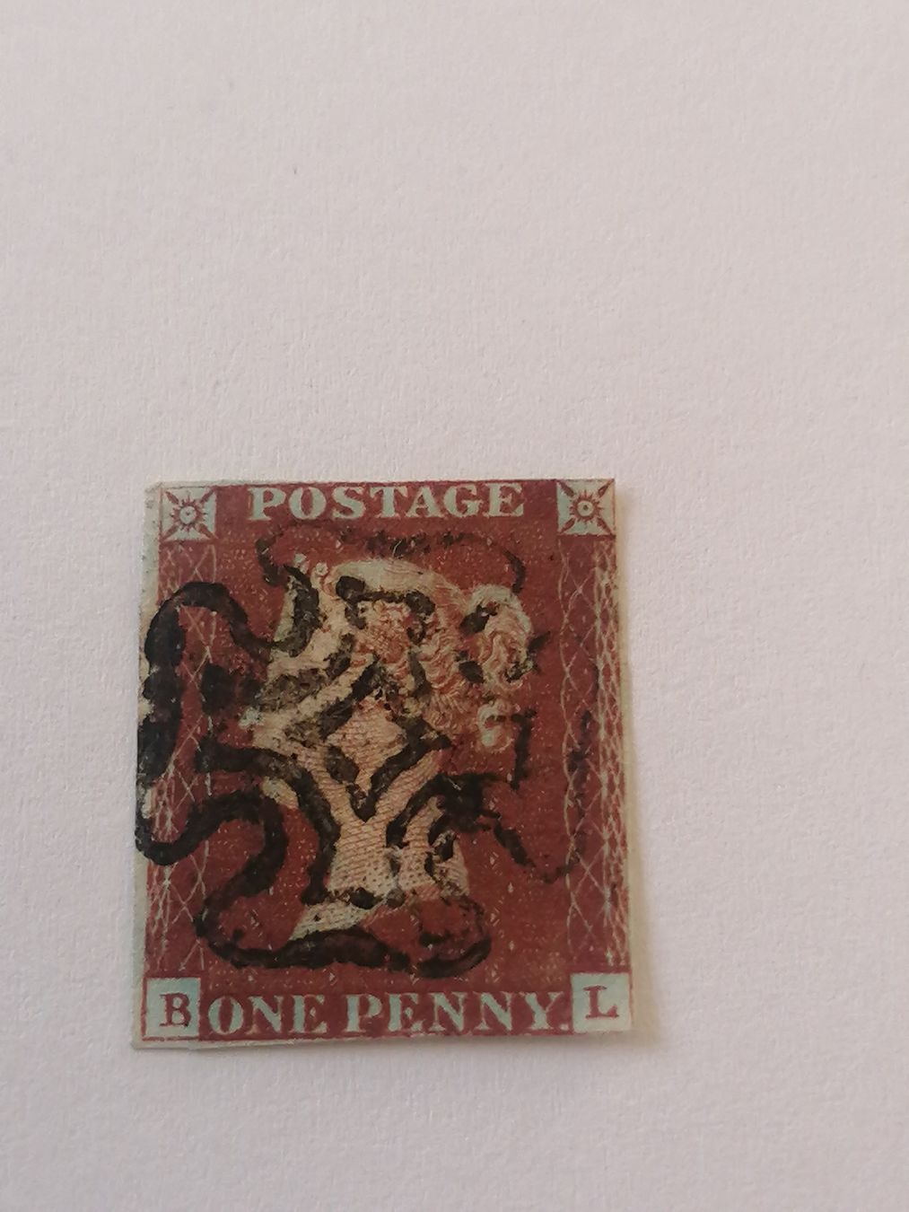 Alle Briefmarken: One Penny Red 1841  – Gebraucht aus Happerswil von tschergi