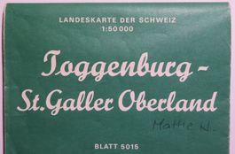Toggenburg / St. Galler Oberland: Landeskarte CH 1:50'000