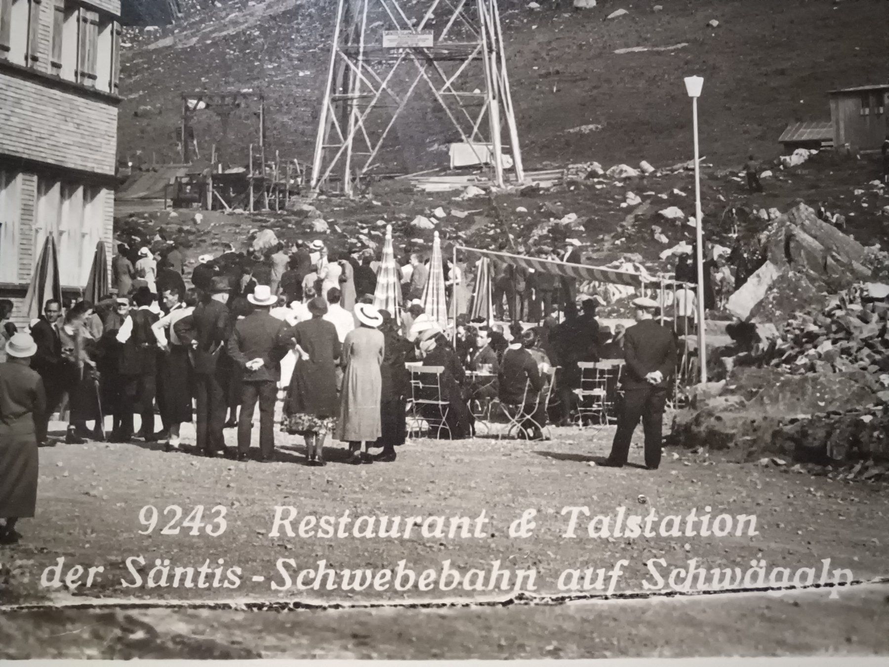 Cartoline postali: Oldtimer, Rest.+Talstation Säntis-Schwebebahn, Schwägalp, – Usato da Aarau Rohr venduto da mgvw 1