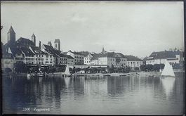 RAPPERSWIL Hafen mit Segelschiff