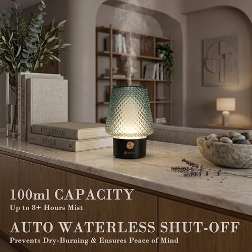 Duftöldiffusoren: Diffuser 100 ml, Handgeblasenes Glas Duftöl Diffusor – Neu und originalverpackt aus Hundwil von pak_7zvn 5
