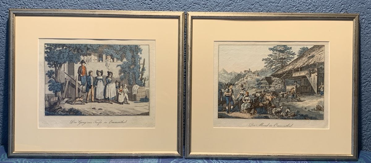 Incisioni: Deux gravures animées de l’EMMENTHAL – Usato da Veytaux venduto da Latourelle
