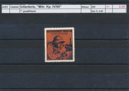 1939/45 Infanterie, "Mitr. Kp. IV/80", ** postfrisch