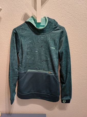 Winterliche Fleece Kapuzenpulli Decathlon Gr. S/M Petrol