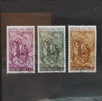 Vatikan Briefmarken Serie Weihnachten, 1966, Ersttag