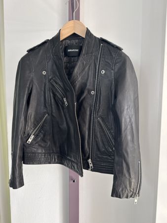 ZADIK & VOLTAIRE Lederjacke schwarz M