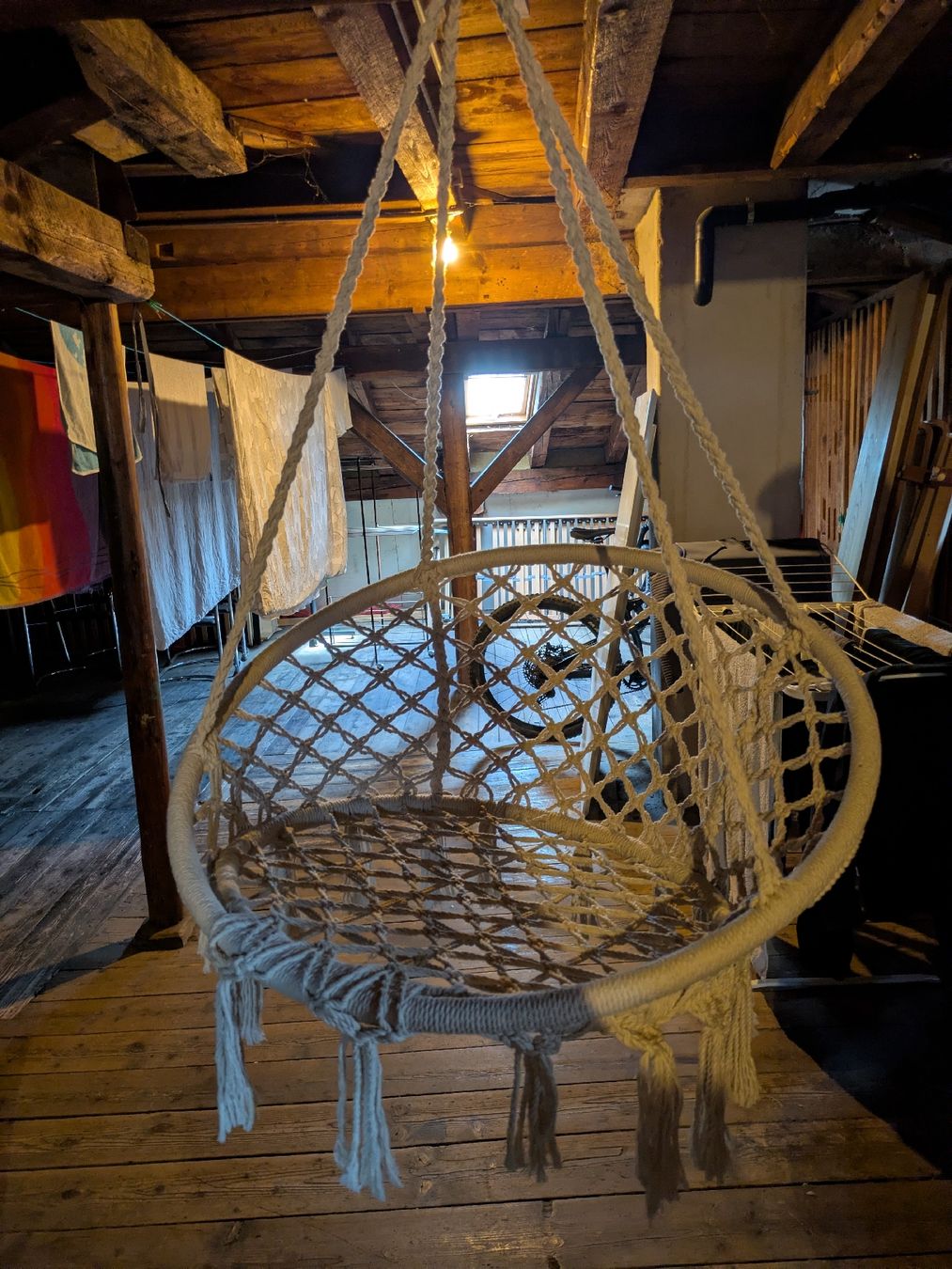 Gartenhängesitze: Hänge-Sessel/Stuhl Makramee Boho Style, neuwertig – Neu (gemäss Beschreibung) aus Winterthur von melonapple 2