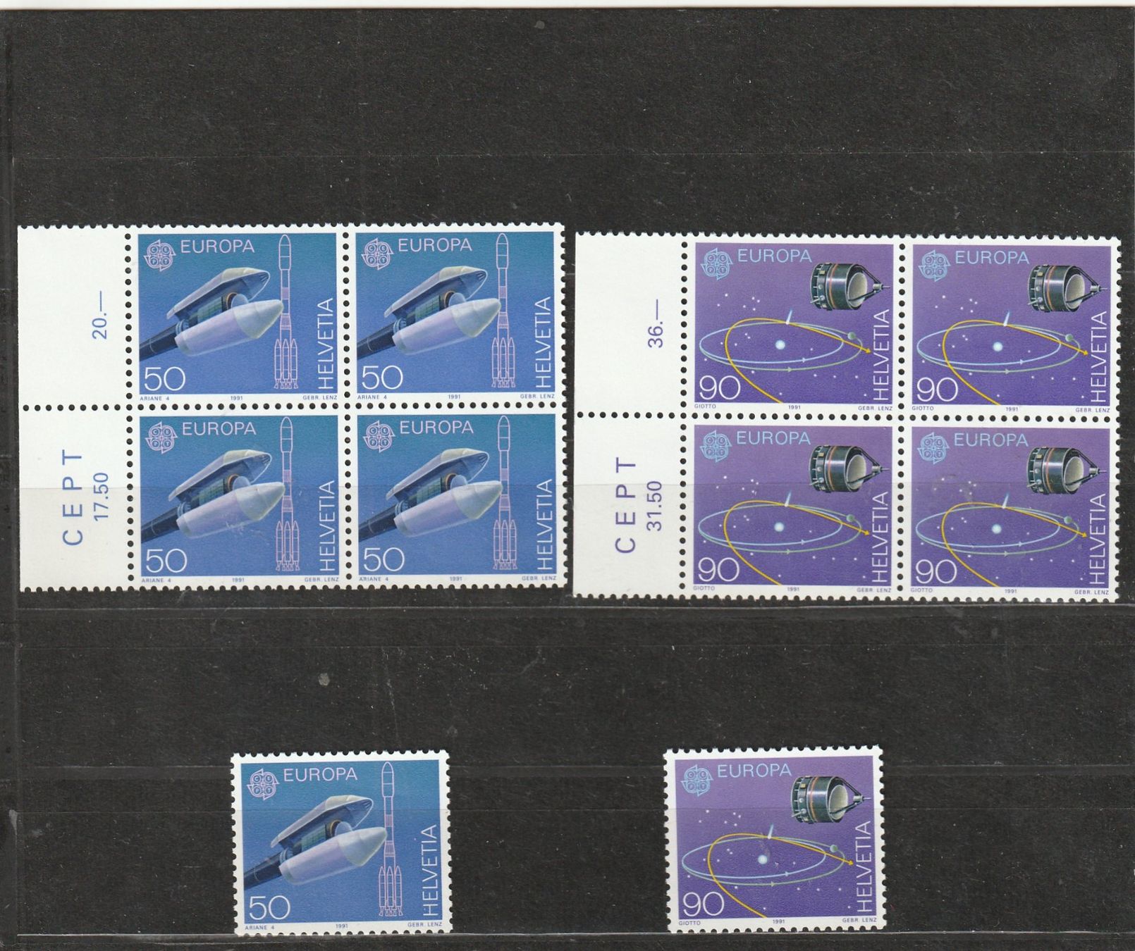 Alle Briefmarken: Schweizer Frankaturware  Europa / Pro Patria – Gebraucht aus Rupperswil von Ema10