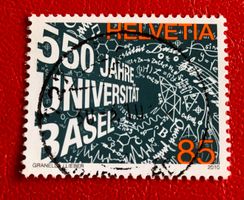 Nr.1348 mit  Stempel  550 Jahre Universität Basel 2010   