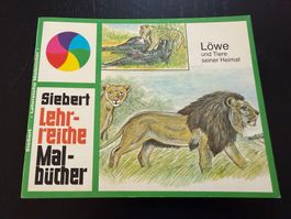 Siebert Lehrreiche Malbücher: Löwe und Tiere, Top Zustand