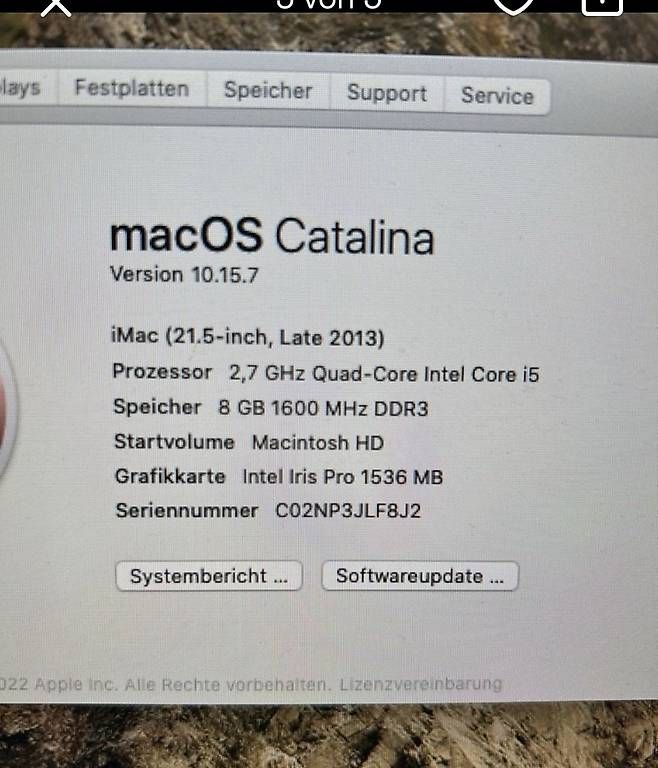 PC: Apple iMac 21.5 aus Ende 2013 – Usato da Basel venduto da mlojak 2