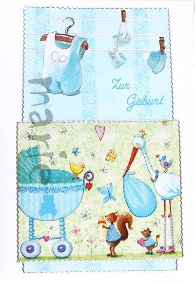 Cartoline: Glückwunschkarte Storch – Nuovo (secondo la descrizione) da Schlatt TG venduto da glueckwunschkarte.22