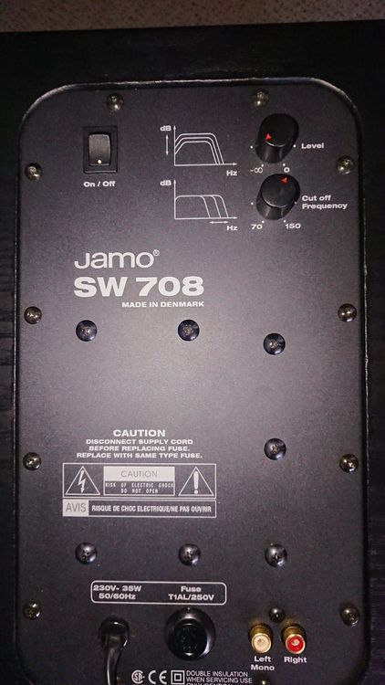 Jamo sw hot sale 708 subwoofer