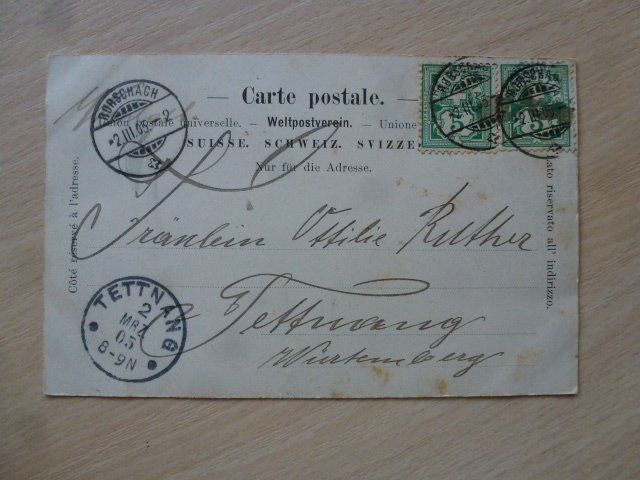 Cartoline postali: Ansichtskarte Rorschach 1905 – Usato da Walkringen venduto da Casablanca777 1