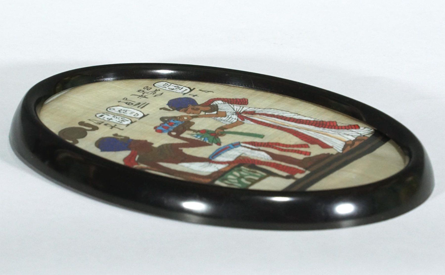 Gemälde: kleiner handbemalter Papyrus aus Aegypten – Gebraucht aus Meggen von Brockitare 5