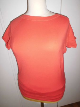 T-shirt orange en Bio coton T. L