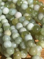 Strang Serpentine Jade green Kugeln / stone beads 8 mm