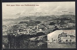 Heiden, Blick gegen Süden, Gasthaus F