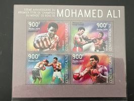 Muhamed Ali  2014 Zentralafrika  Block  **  (A843)
